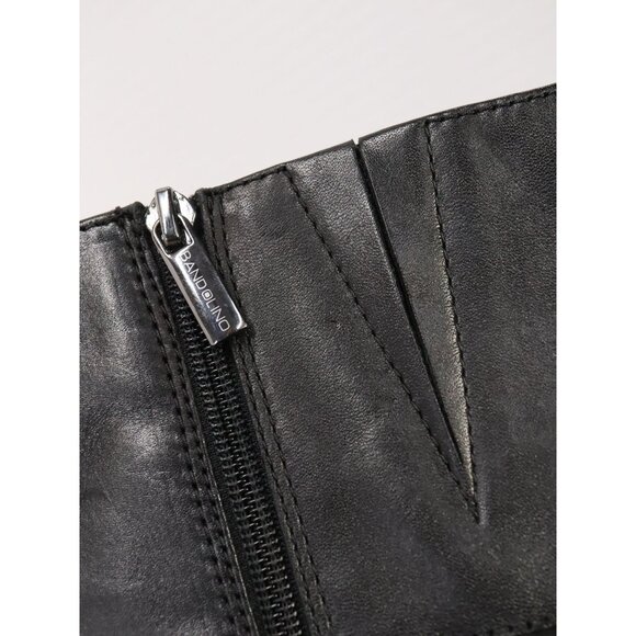Bandalino Tessi Black Leather Wide Calf Riding Boots Womens Size 8.5 New - Picture 5 of 9